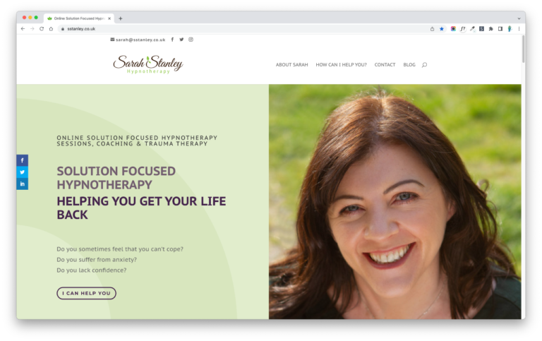 Sarah Stanley Hypnotherapy 768x483